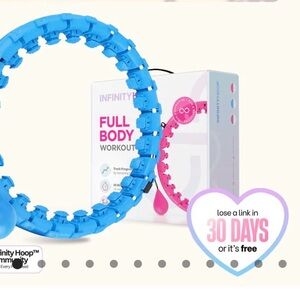 Infinity hoop Adjustable Weighted Fitness Hoop - Bright Blue